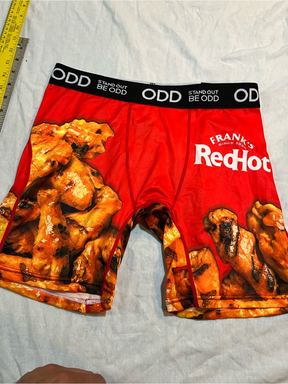 Mens ODD Red Graphic Boxer Briefs red hot medium